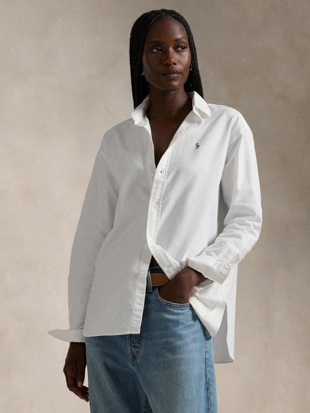 Polo Ralph Lauren Relaxed Fit Cotton Oxford Shirt, Bsr White, Bsr White