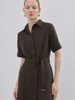 Mango Tailored Jumpsuit, Brown, Brown