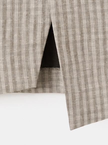 Mango High Waisted Wrap Skirt, Stone - view 2, Stone