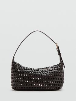 Mango Braided Shoulder Bag, Chocolate, Chocolate
