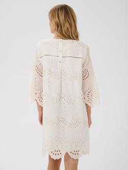 Saint Tropez Pillette Cutwork Scalloped Mini Dress, Ice - view 2, Ice