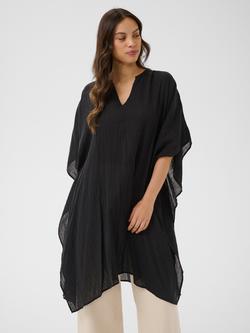 Saint Tropez Raafa V-Neck Kaftan, Black, Black