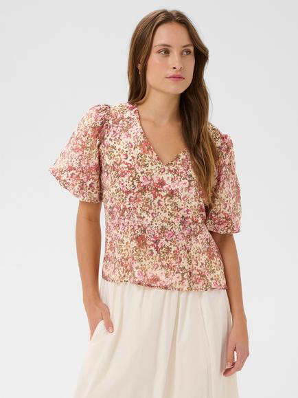 Saint Tropez Rainies Floral Print Blouse, Ballerina, Ballerina