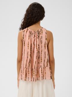Saint Tropez Ravena Tie Dye Print Blouse, Apricot Tiedye - view 2, Apricot Tiedye