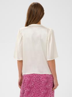 Saint Tropez Safina V-Neck Top, Turtledove - view 2, Turtledove