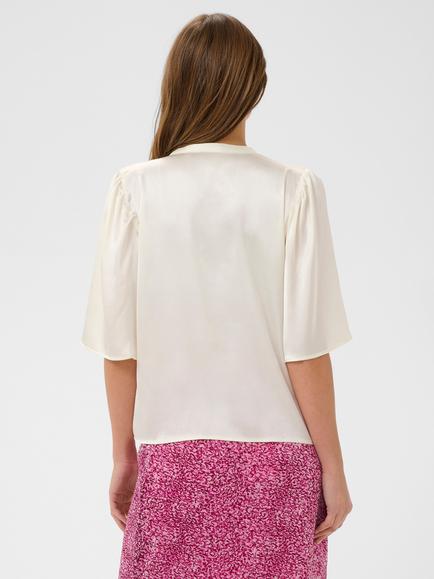 Saint Tropez Safina V-Neck Top, Turtledove - view 2, Turtledove