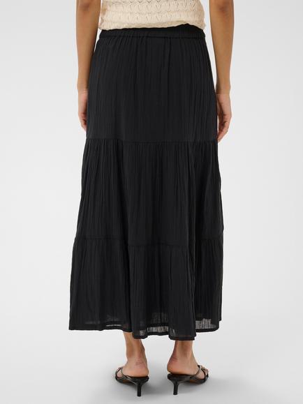 Saint Tropez Raafa Tiered Maxi Skirt, Black - view 2, Black