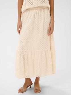 Saint Tropez Rafaelle Embroidered Tiered Midi Skirt, Pearled Ivory, Pearled Ivory