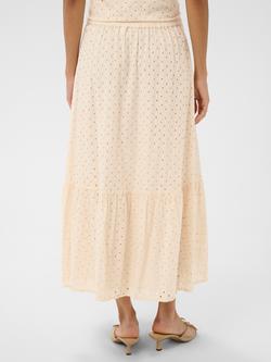 Saint Tropez Rafaelle Embroidered Tiered Midi Skirt, Pearled Ivory - view 2, Pearled Ivory