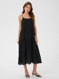 Saint Tropez Raafa Tiered Midi Dress, Black, Black