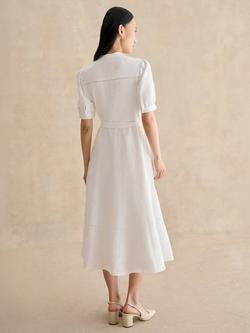 Hobbs Amani Cutwork Embroidered Shirt Dress, White - view 2, White