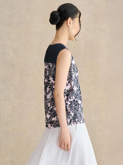 Hobbs Nadine Relaxed Sleeveless Floral Top, Pink - view 2, Pink