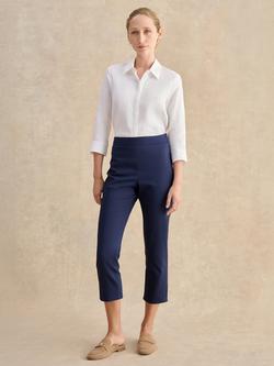 Hobbs Giselle Capri Trousers, Blue, Blue
