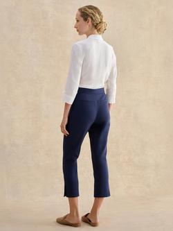 Hobbs Giselle Capri Trousers, Blue - view 2, Blue