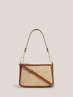 Hobbs Briella Raffia Crossbody Bag, Natural Tan, Natural Tan