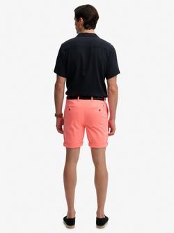 Superdry Premium Regular Slim Fit Chino Shorts, Rainy Day Grey - view 2, Torch Flame Orange