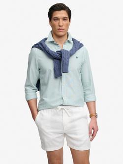 Superdry Merchant Store Linen Shorts, Optic