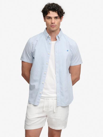 Superdry Merchant Store Linen Shorts, Optic