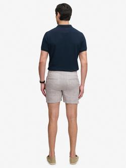 Superdry Merchant Store Linen Shorts - view 2, Ash Grey Chambray
