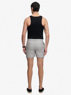 Superdry Merchant Store Linen Shorts, Indigo - view 2, Indigo