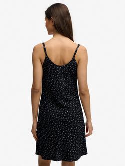 Superdry Printed Cami Mini Dress, Black/Multi - view 2, Black/Multi