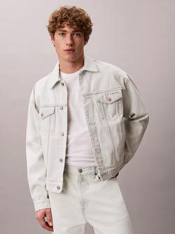 Calvin Klein 90s Denim Jacket, Cream, Cream