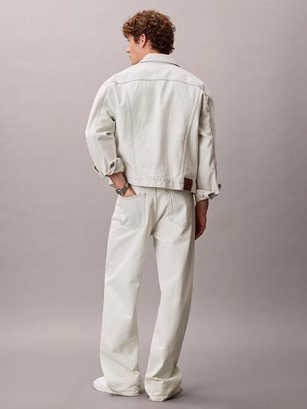 Calvin Klein 90s Denim Jacket, Cream - view 2, Cream