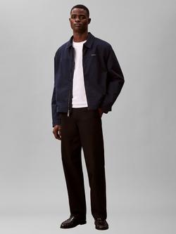 Calvin Klein Cotton Twill Zip Through Jacket, Dark Blue - view 2, Dark Blue