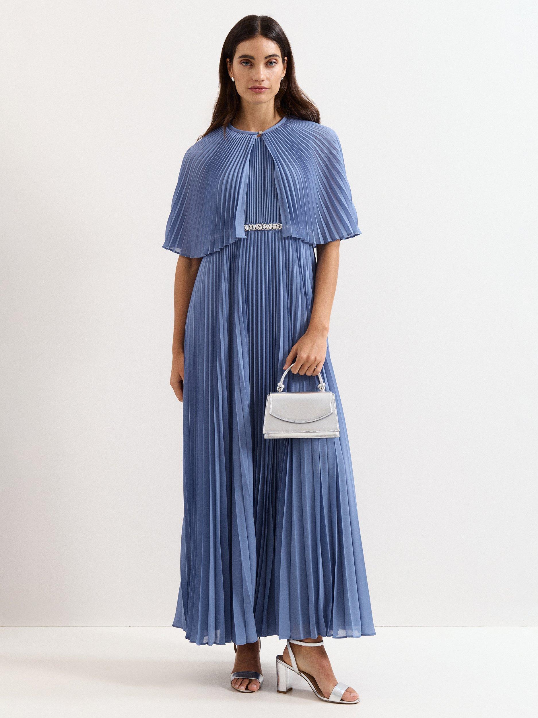 dusty blue dress Madison Bridesmaid Tulle Midi – Lace & Beads Black Long Sleeve Split Adult:Women style_sleeveless