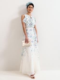 Phase Eight Rachel Floral Maxi Dress, Ivory/Multi, Ivory/Multi