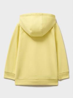 Crew Clothing Kids' Long Sleeve Frill Pocket Hoodie, Lemon Yellow - view 2, Lemon Yellow