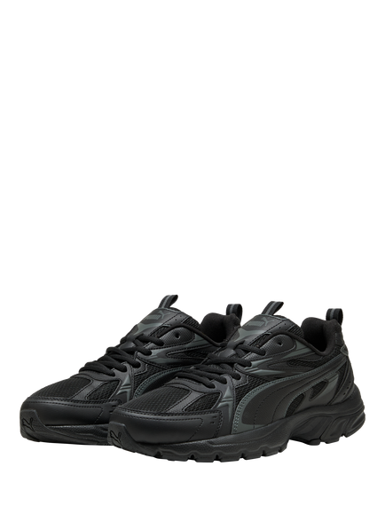 PUMA Milenio Lace Up Trainers, Black - view 2, Black