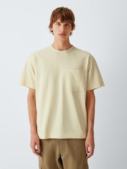 Kin Heavyweight Cotton Pocket T-Shirt, Cloud Cream, Cloud Cream