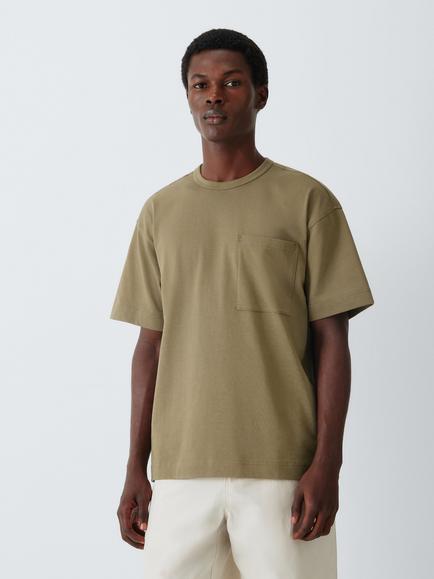Kin Heavyweight Cotton Pocket T-Shirt, Dusky Green