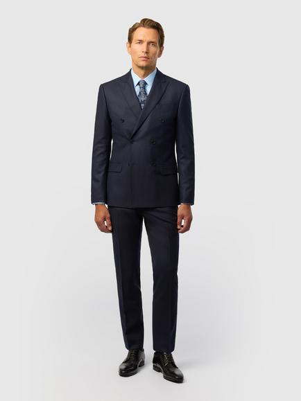 Ted Baker Drury Double Breasted Wool Blend Blazer, Navy - view 2, Navy