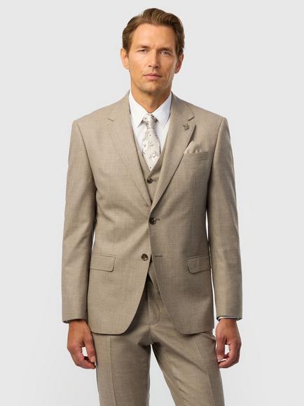 Ted Baker Tailored Fit Wool Blend Blazer, Oatmeal, Oatmeal