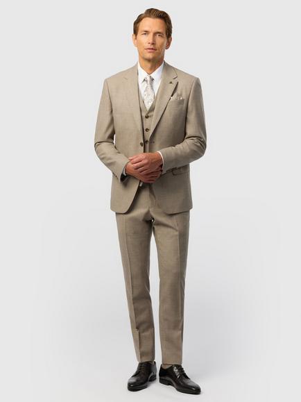 Ted Baker Tailored Fit Wool Blend Blazer, Oatmeal - view 2, Oatmeal
