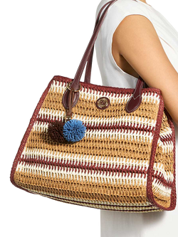 Dune London Devotedly Tote Bag, Burgundy - view 2, Burgundy