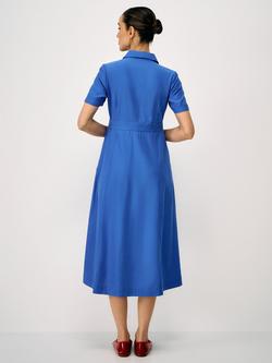 Crew Clothing Demi Shirt Dress, Ocean Blue - view 2, Ocean Blue