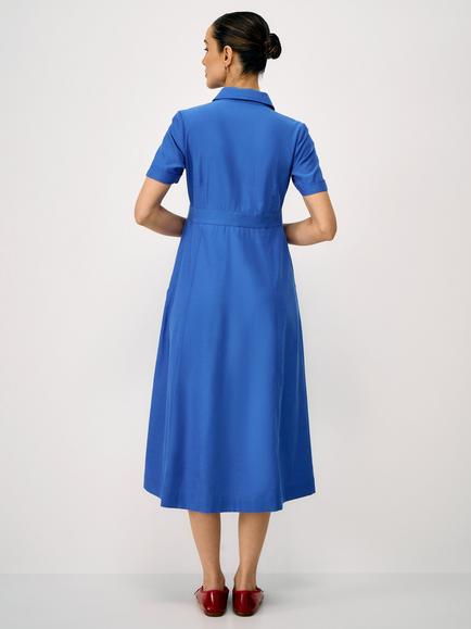 Crew Clothing Demi Shirt Dress, Ocean Blue - view 2, Ocean Blue