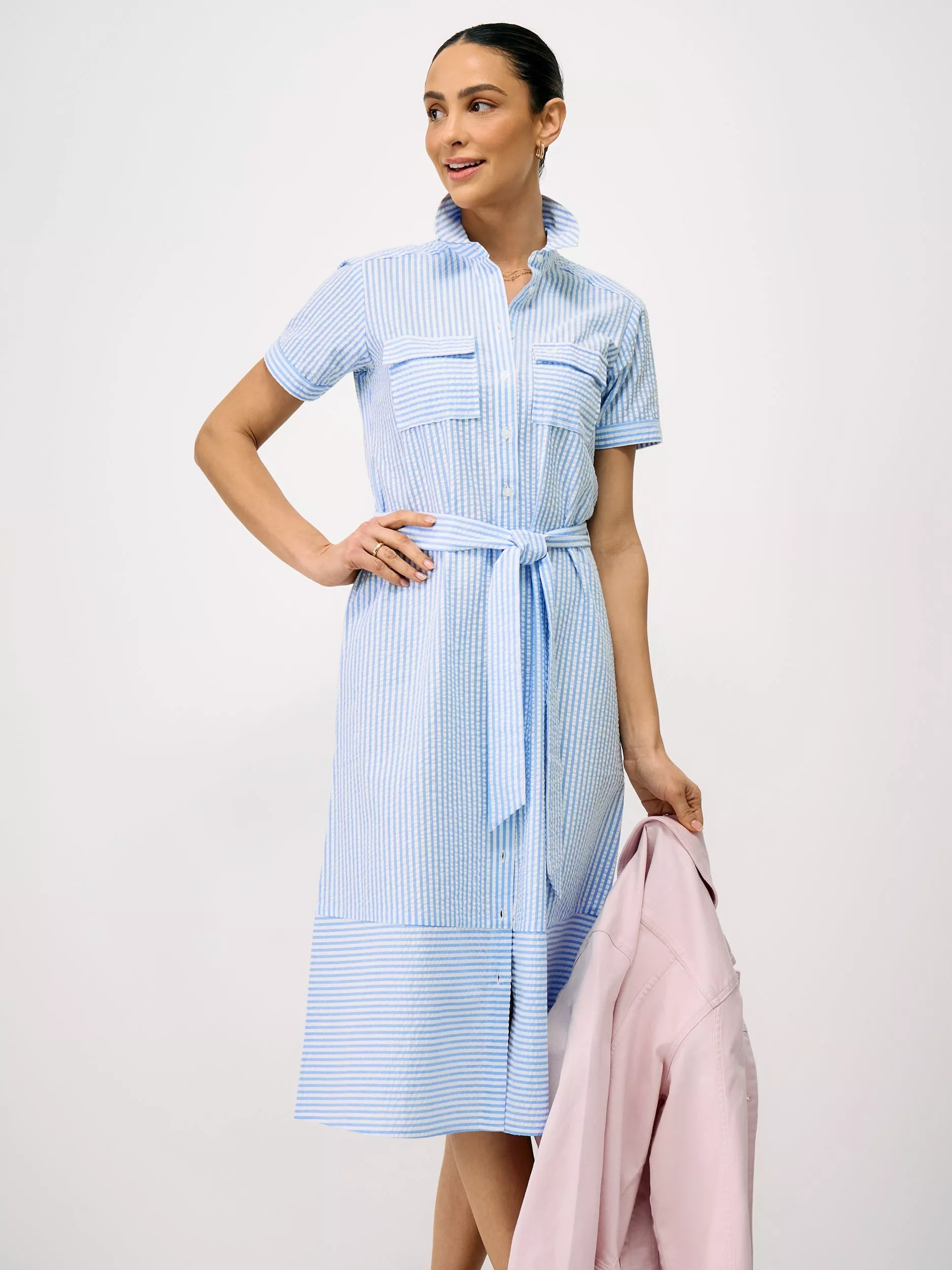 chinese dress ladies Women's Crew Neck Work Casual Sheath Dress