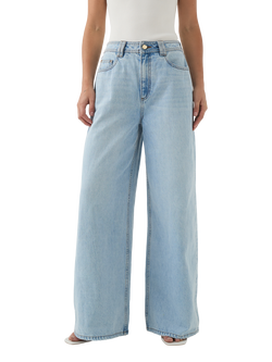 Aje Rylan Mid Rise Extra Wide Jeans - view 2, Light Wash