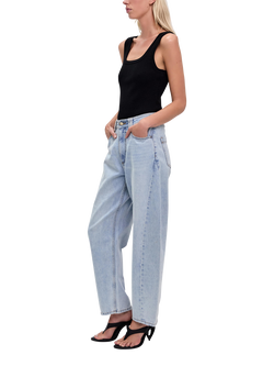 Aje Stevie Barrel Leg Jeans - view 2, Light Wash