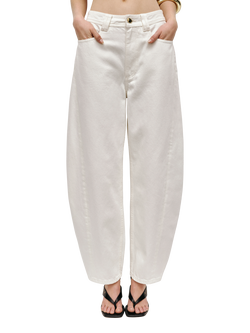 Aje Stevie Barrel Leg Jeans - view 2, White