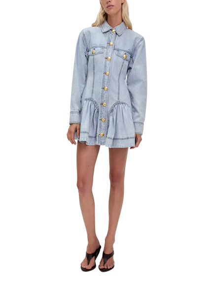 Aje Noa Denim Shirt Mini Dress, Seasalt, Seasalt