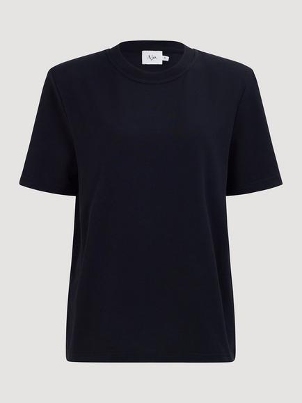 Aje Prima Oversized Cotton T-Shirt, Black