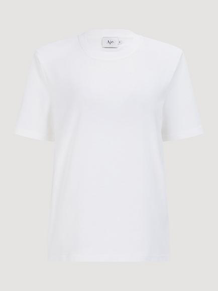 Aje Prima Oversized Cotton T-Shirt, White
