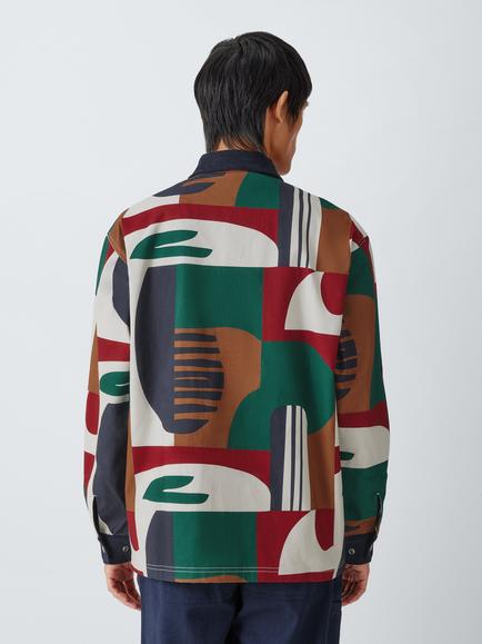 Parlez Bolt Cotton Colour Block Jacket, Multi - view 2, Multi