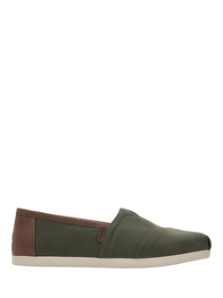 TOMS Alpargata Canvas Espadrilles, Dark Sage