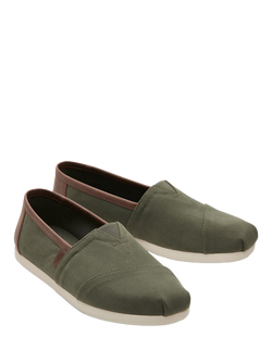 TOMS Alpargata Canvas Espadrilles - view 2, Dark Sage